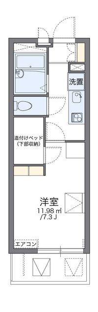 レオパレス田代南 間取り図