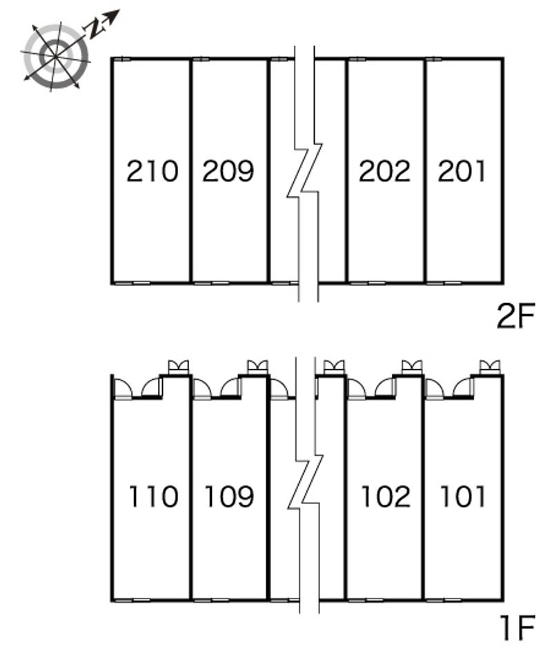 レオパレスプラネット　ピース 間取り配置図