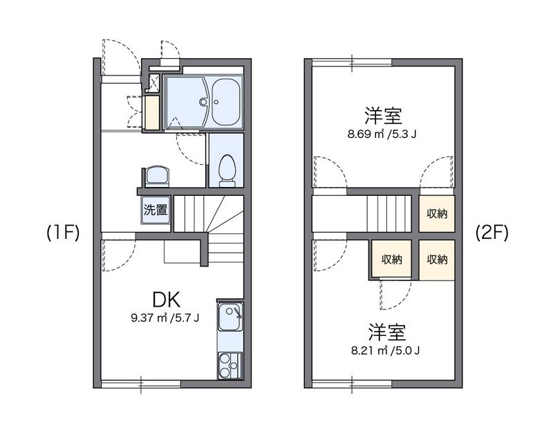 レオパレスＤＡＣＨＩＫＡ 間取図