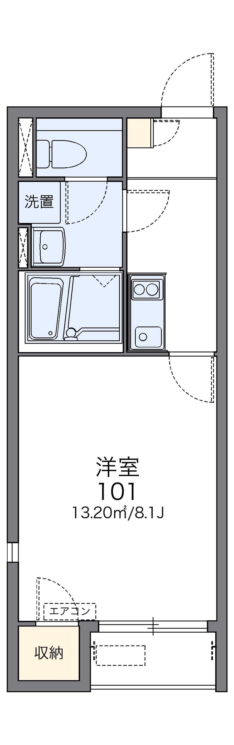 レオネクストこーぽ谷本Ⅲ 間取図