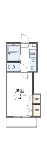 レオパレス祇園町 間取図