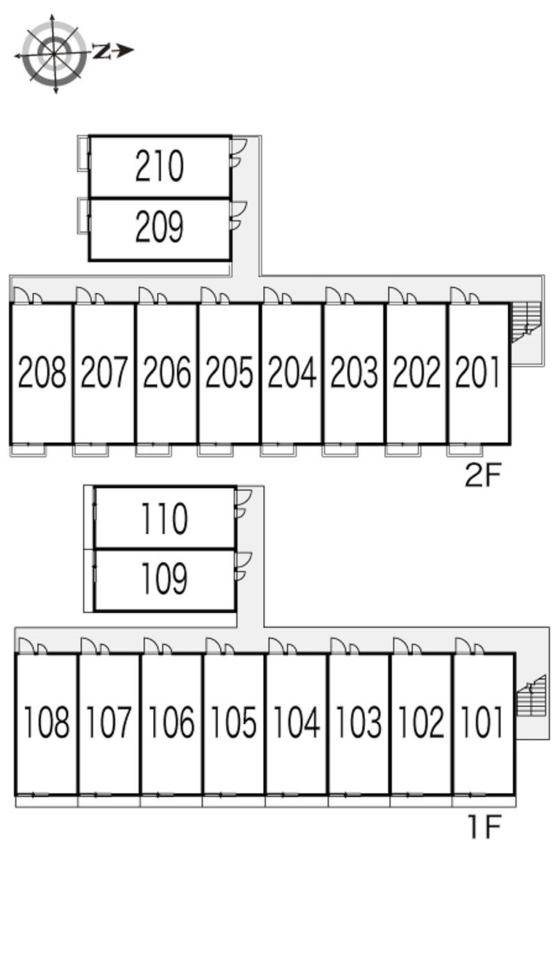 レオパレス萩ヶ丘 間取り配置図