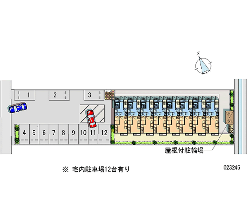 レオパレスファーシル 月極駐車場