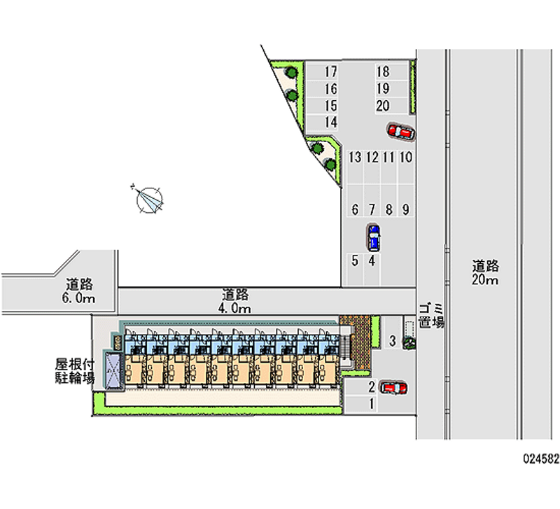 24582 Monthly parking lot