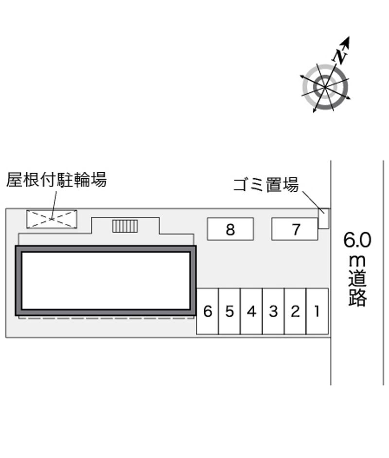 レオパレスみらい 配置図
