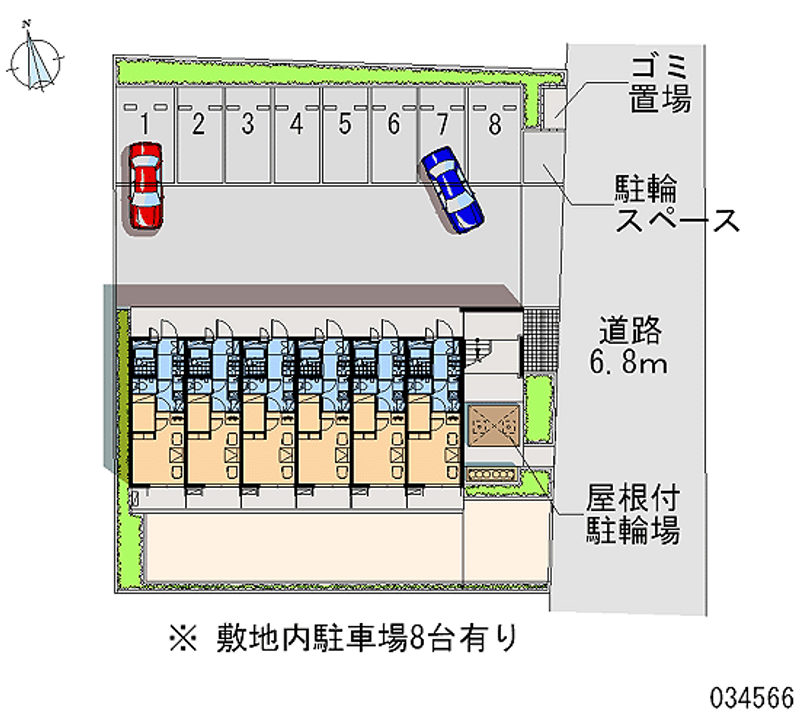 レオパレスＥｖｅｒｇｒｅｅｎⅡ 月極駐車場