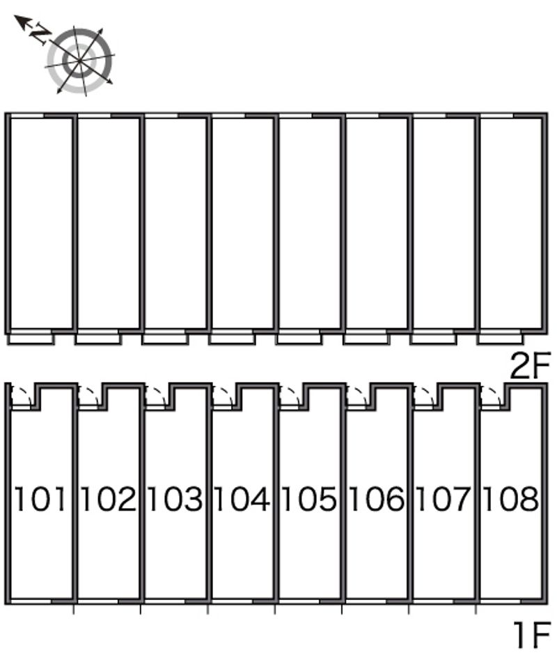 レオネクスト葉山Ｃ 間取配置図
