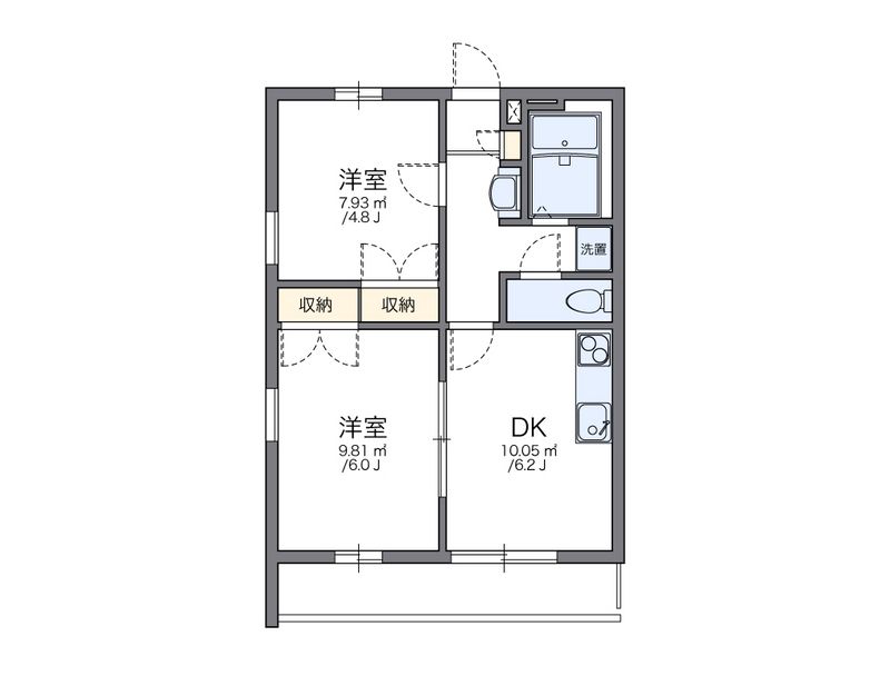 レオパレス７５１ 間取図