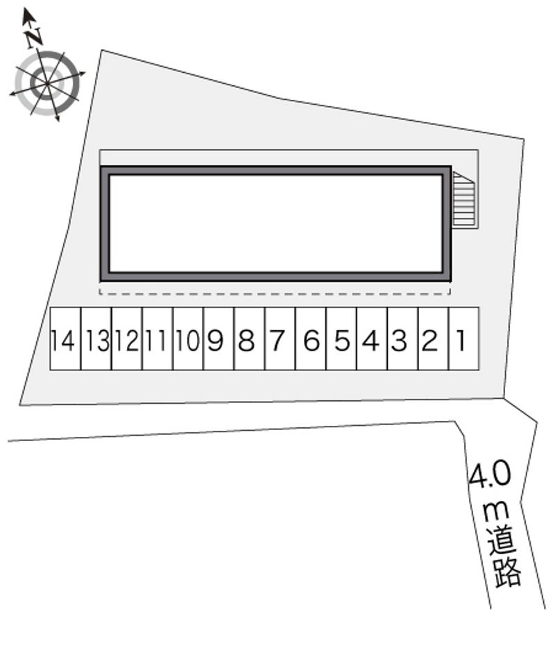 レオパレスコスモスⅡ 配置図