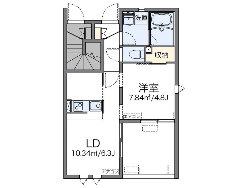 レオネクストエスポワールＴ　Ⅴ 間取図