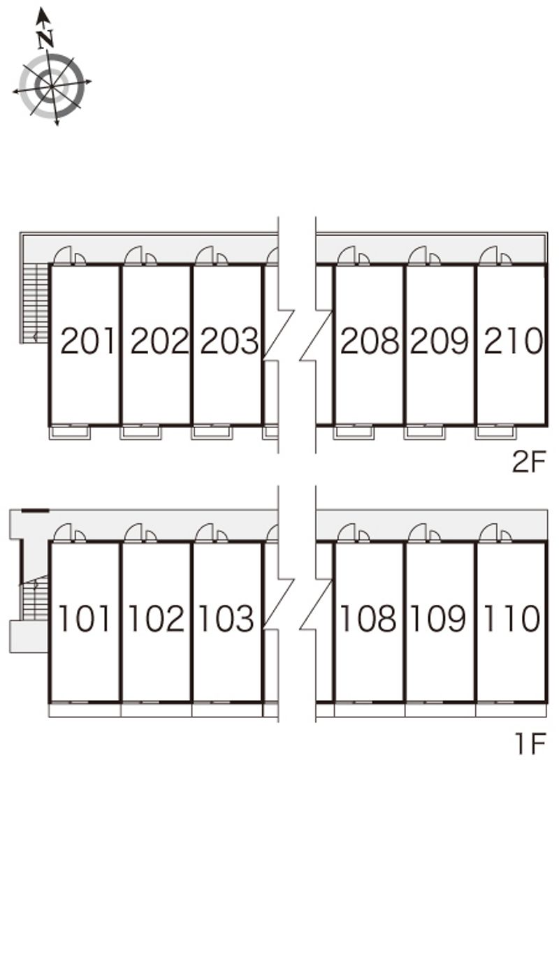 レオパレスさくらＡ 間取配置図