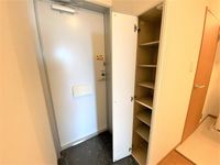 レオパレスリバーサイド下北 玄関