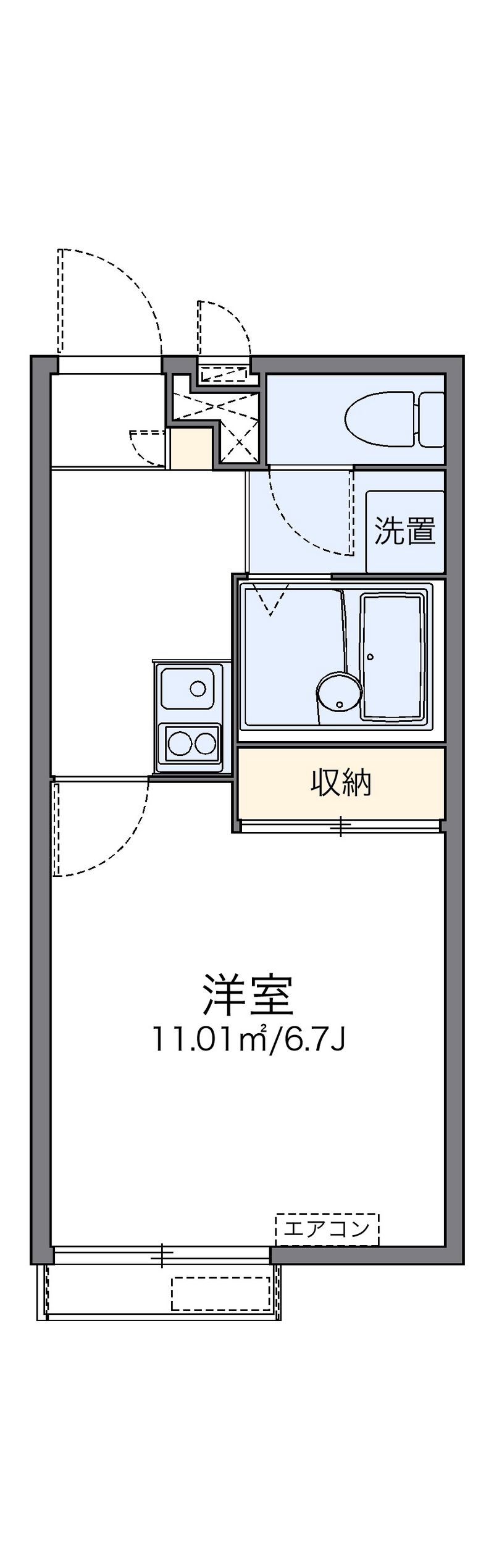 レオパレスローズ 間取図