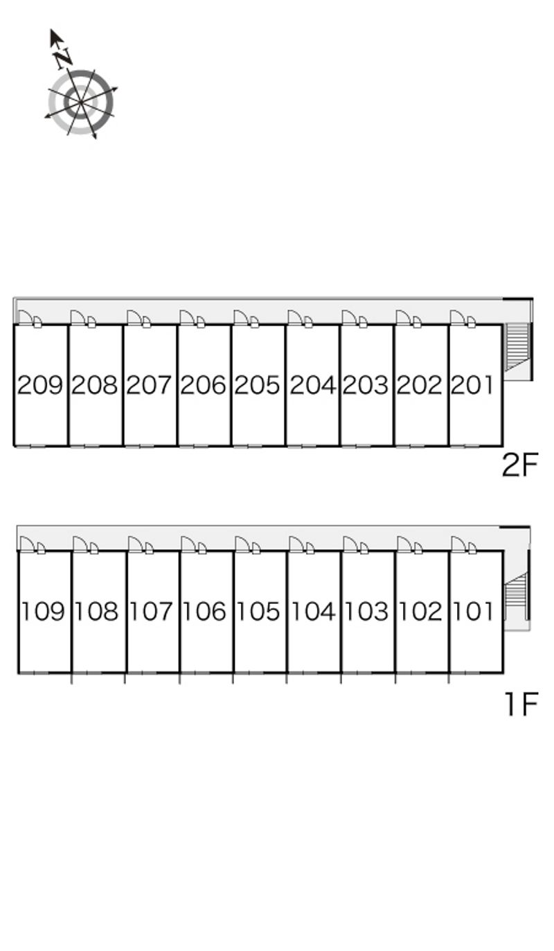 レオパレスエトワール 間取配置図