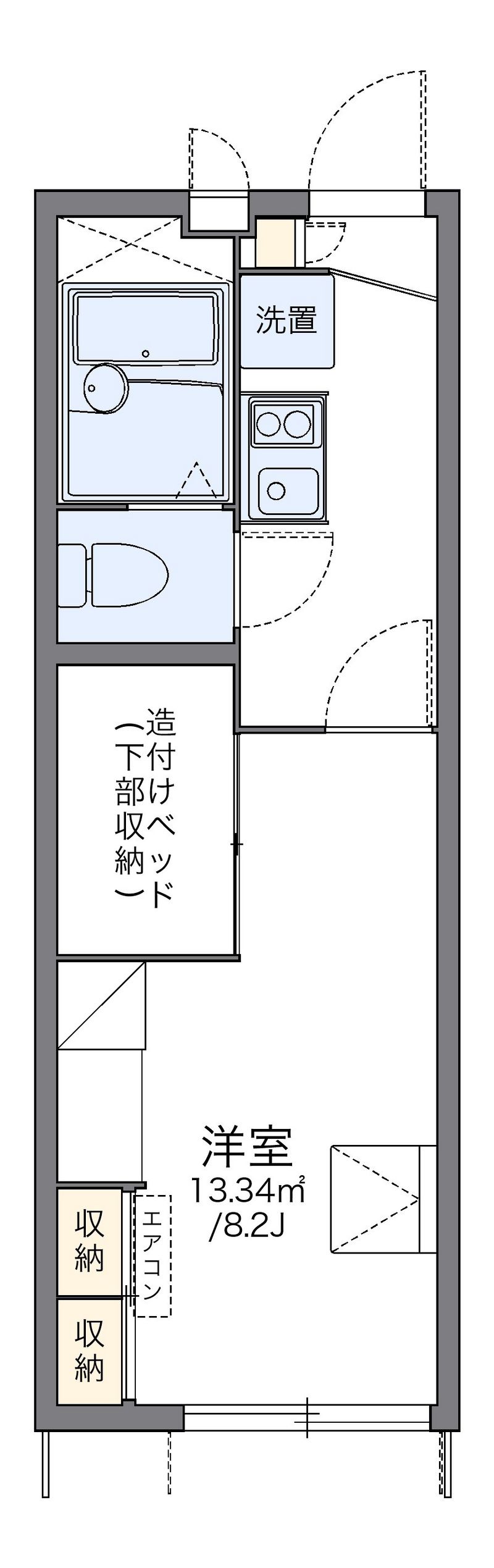 レオパレスパストラーレⅡ 間取図