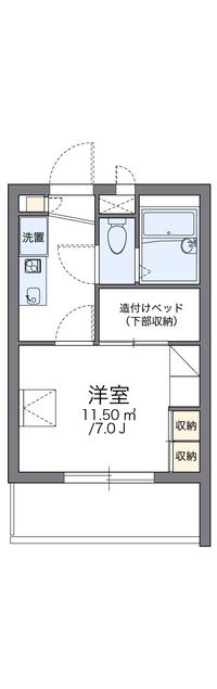 レオパレスボムール 間取り図