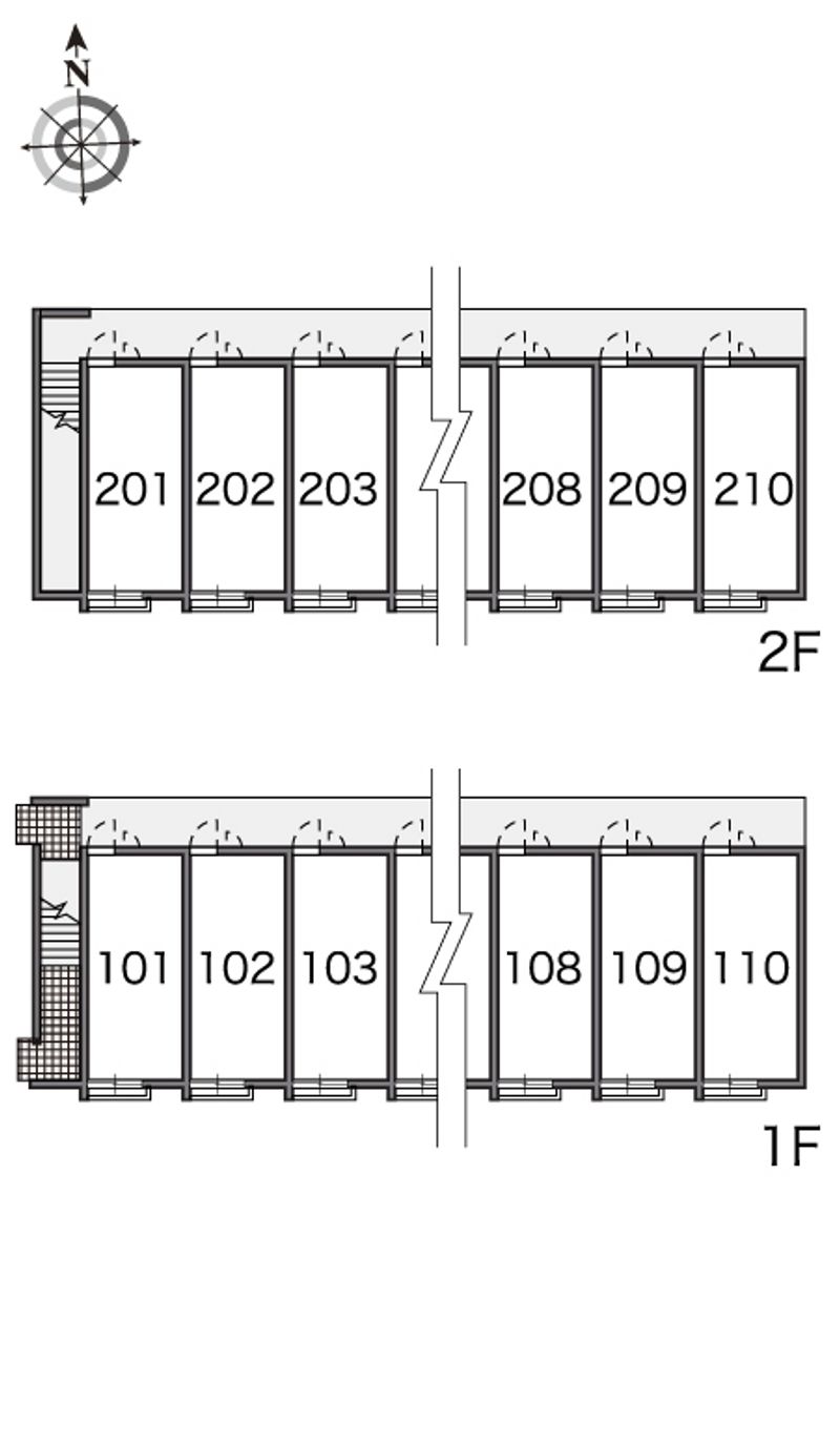 レオパレスみやらび 間取り配置図