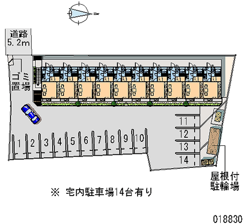 レオパレス見付 月極駐車場