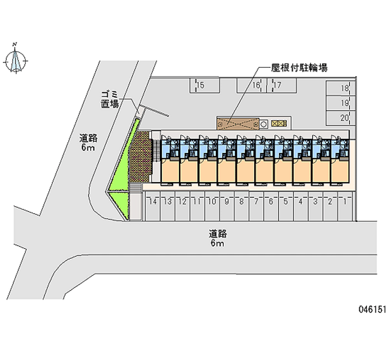 46151 Monthly parking lot