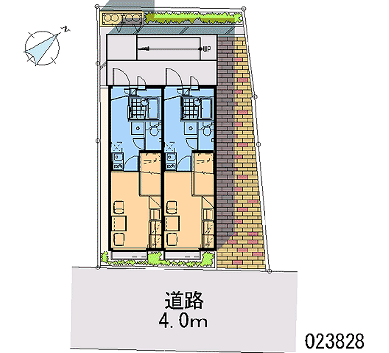 レオパレス飛鳥Ａ 区画図