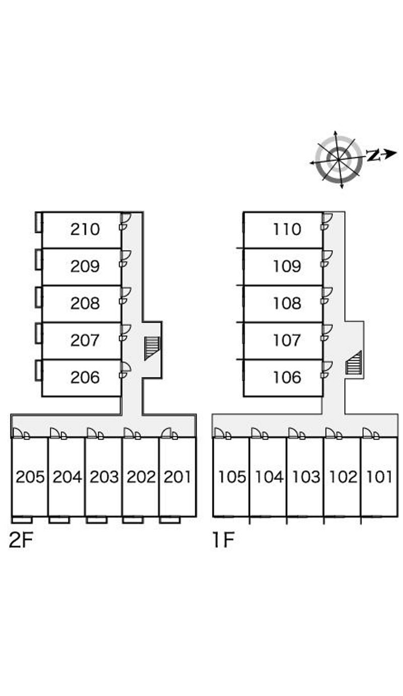 レオパレスアンフィールド 間取配置図