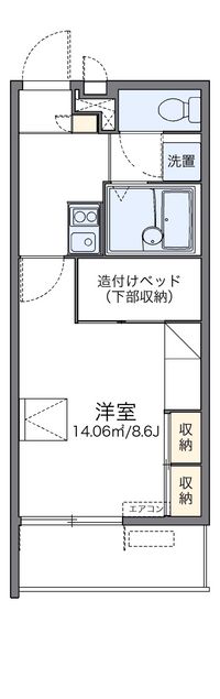 レオパレスパールアケノ第６ 間取り図