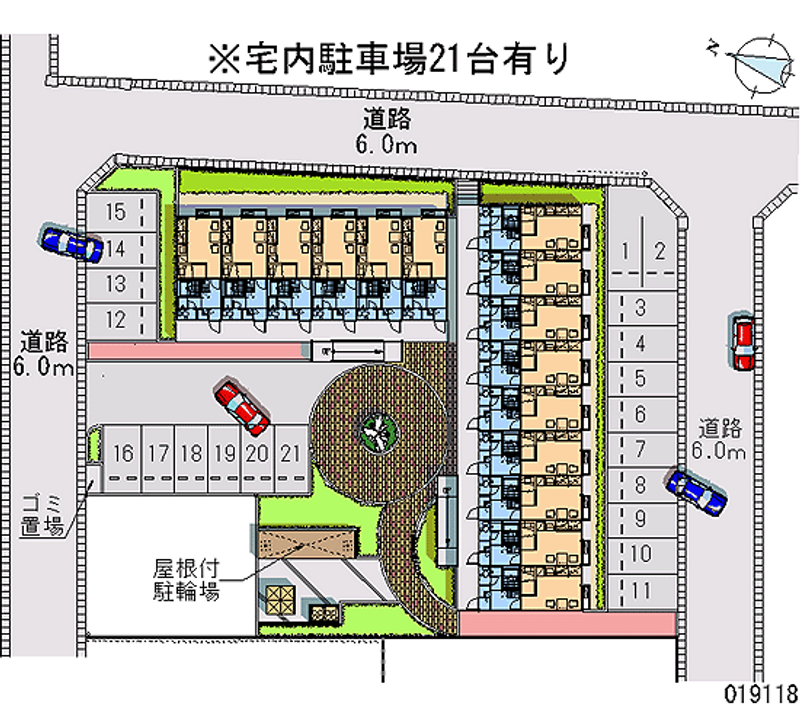 レオパレス美原Ⅰ 月極駐車場