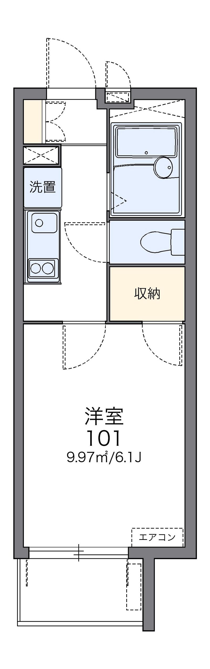 レオパレス大森南 間取図