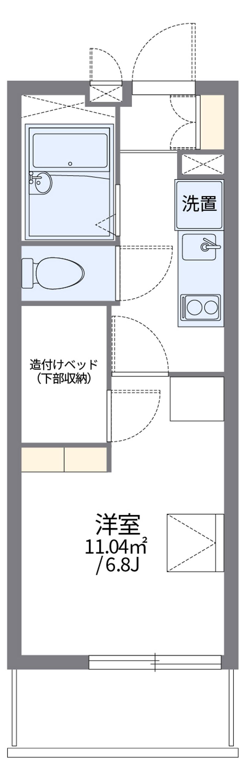 レオパレスロイヤルパーム 間取図