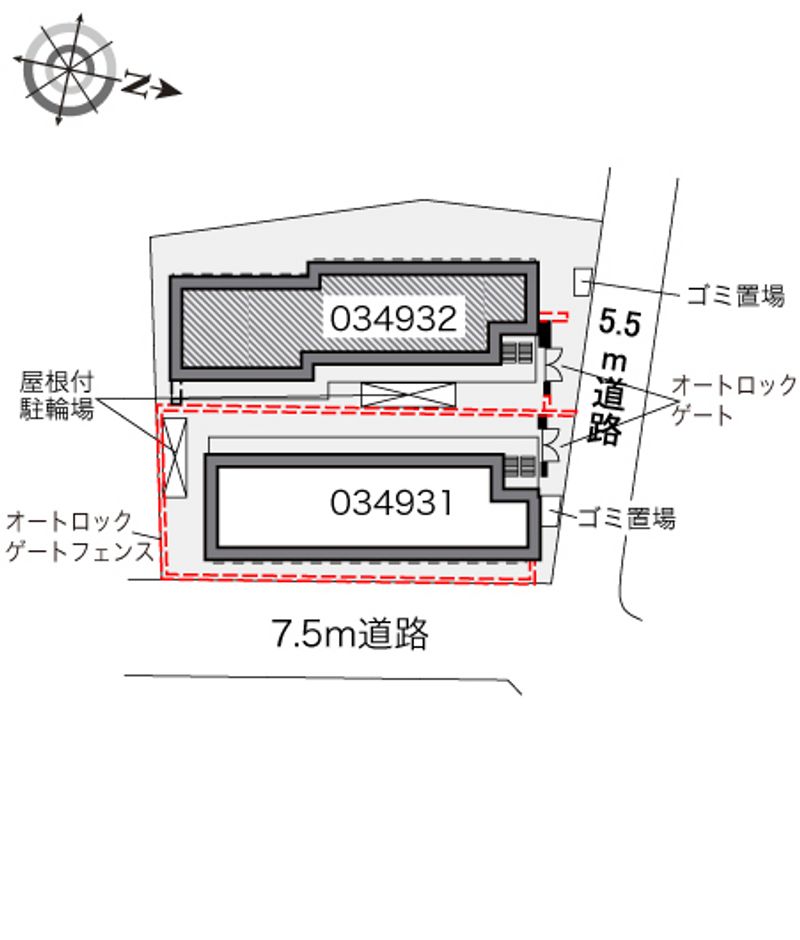 レオパレスリバーポイント小岩Ⅱ 配置図