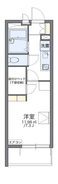 レオパレスマハロ 間取り図