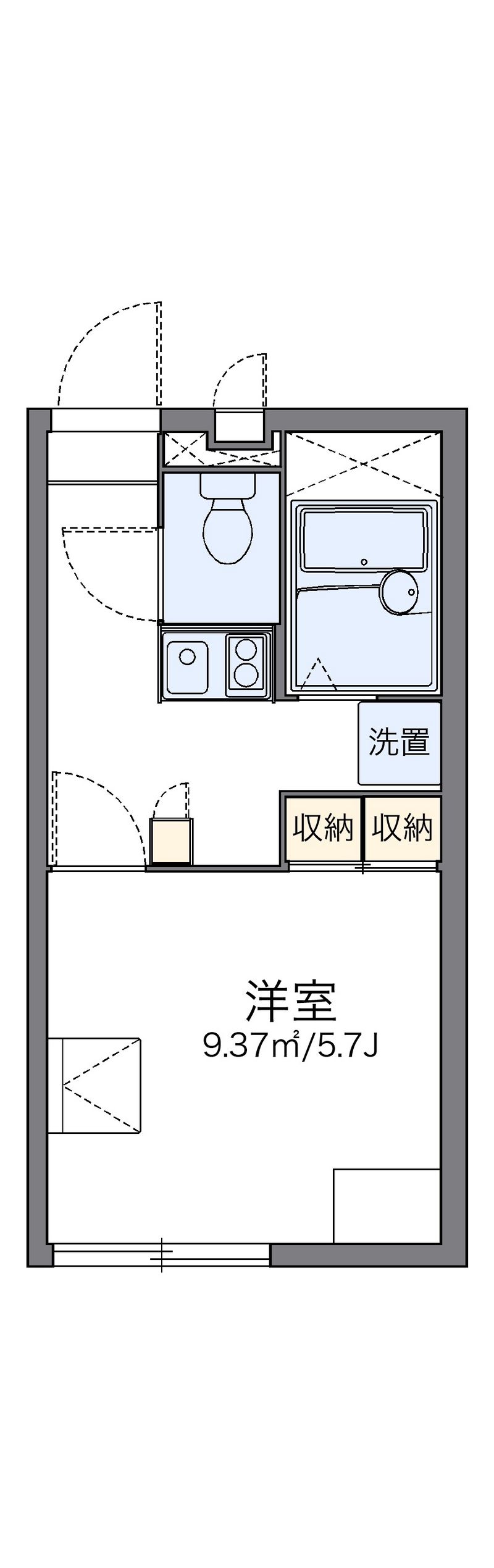 レオパレスソレーユ 間取図