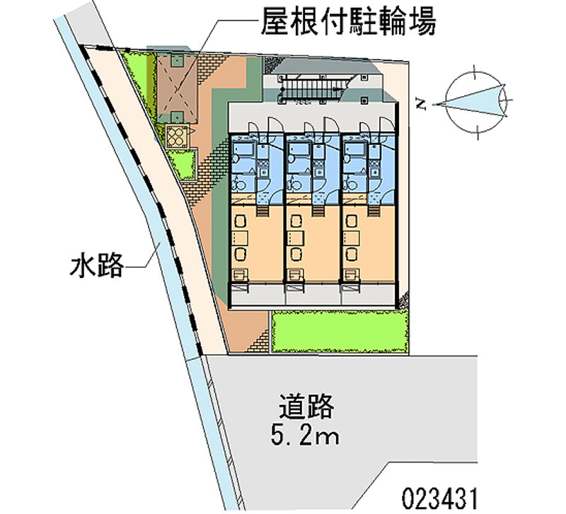レオパレスペルア高津 区画図
