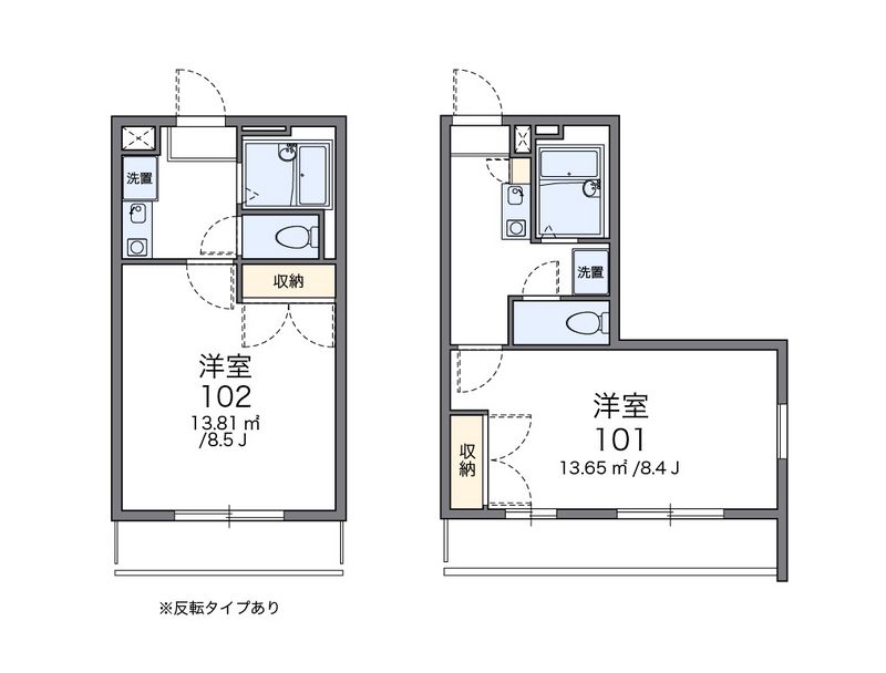レオパレス雅 間取図
