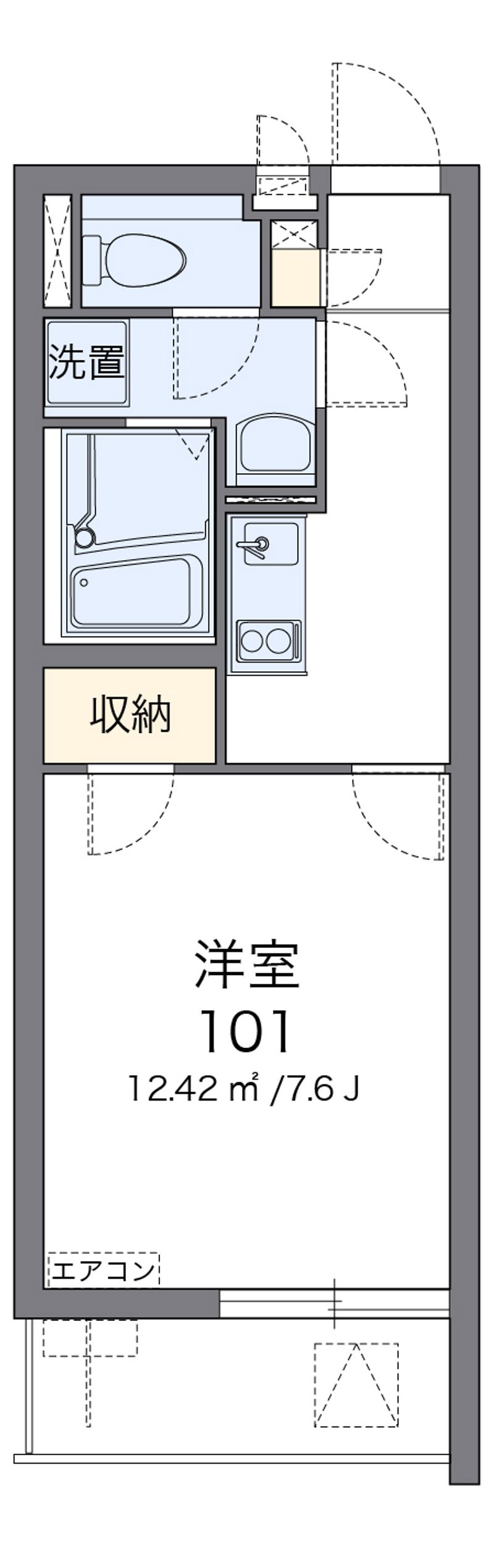 クレイノ河原タウニー 間取図