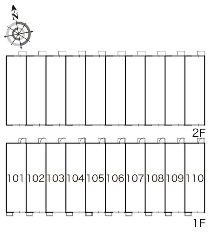 レオパレス浪漫２０００ 間取り配置図