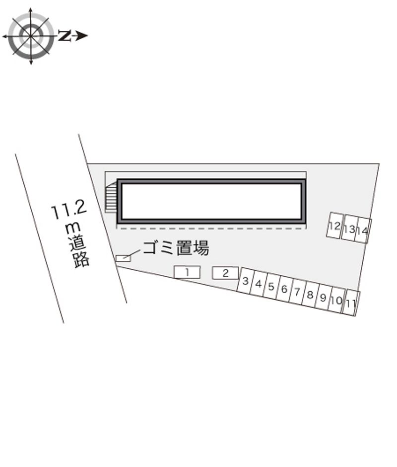 レオパレスロードサイド 配置図