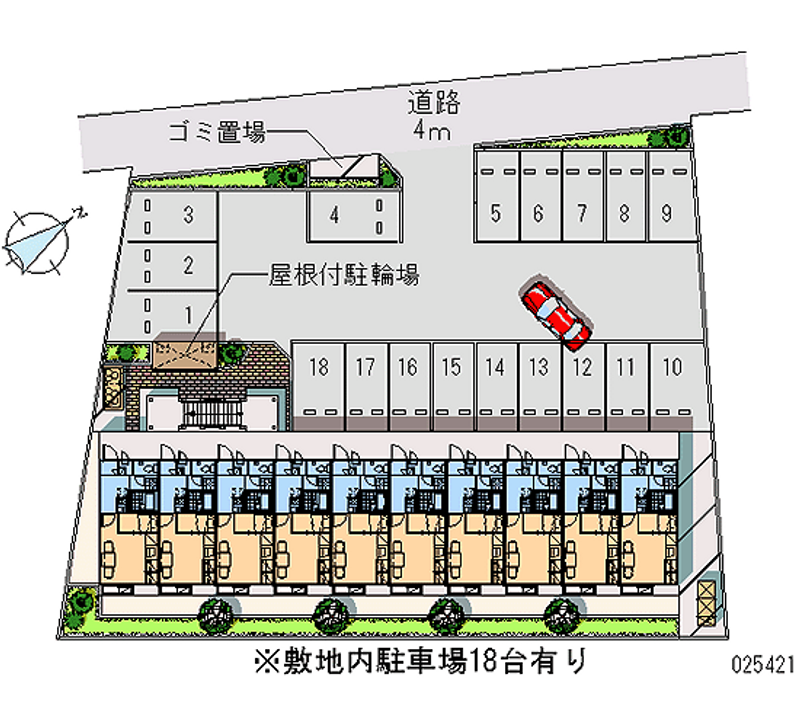 25421 Monthly parking lot