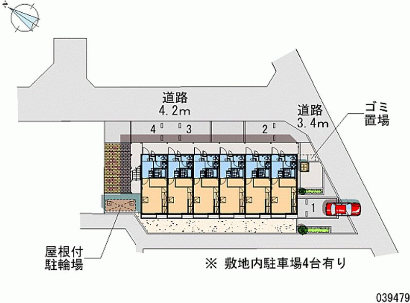 レオパレス広貴Ｄ 月極駐車場