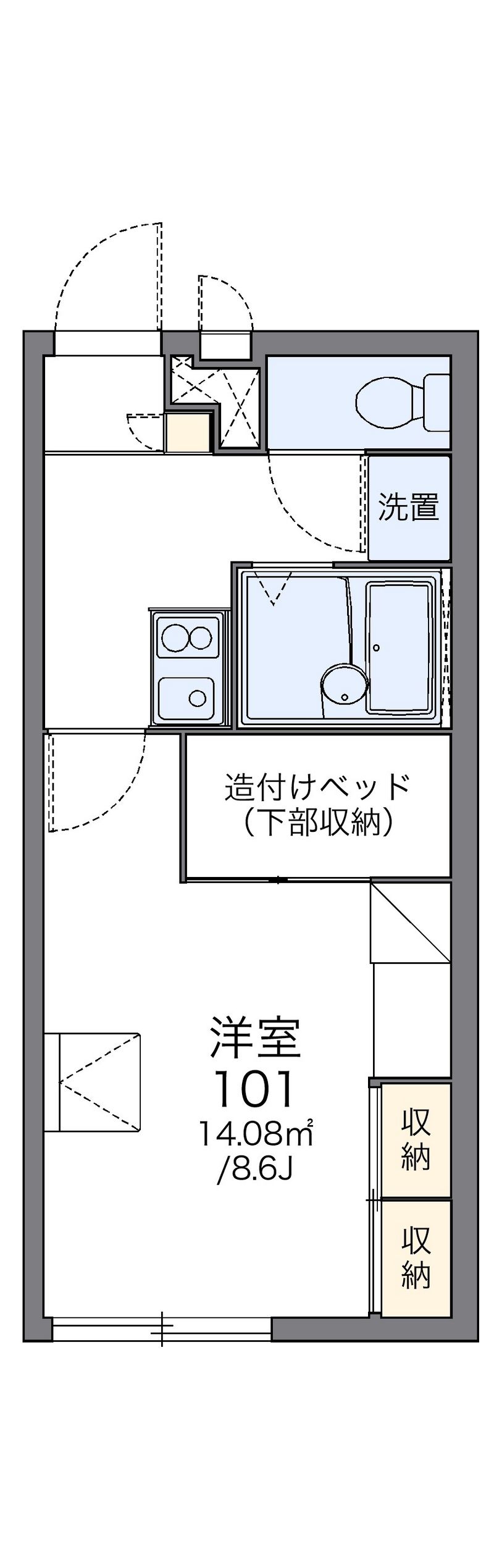 レオパレスホープ 間取図