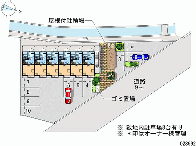 レオパレスパレ　ロワイヤル 月極駐車場