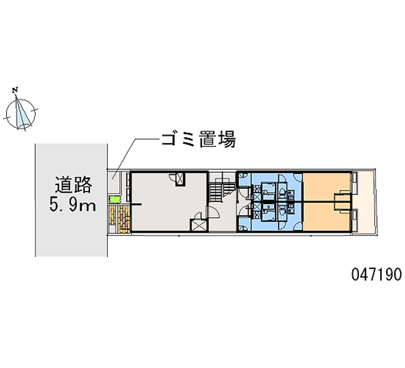 leopalace Matsubara Dai2 Sơ đồ khu đất
