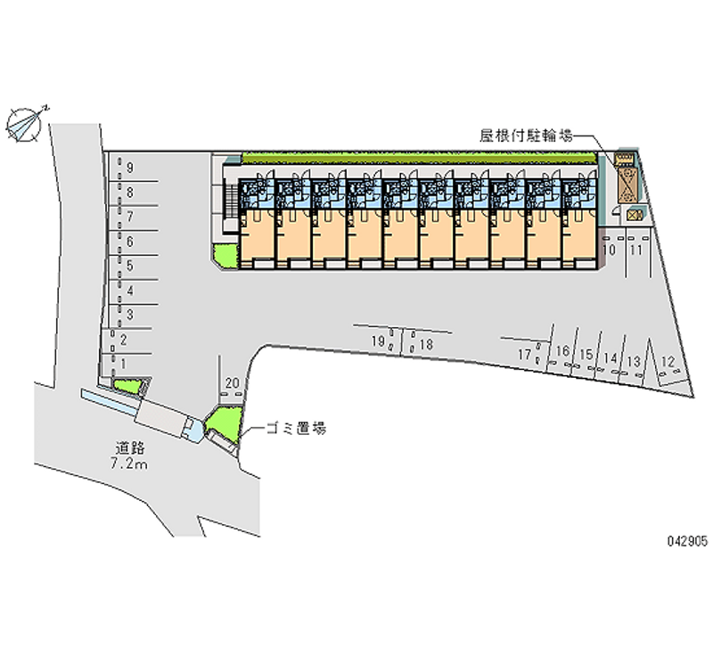 42905 Monthly parking lot