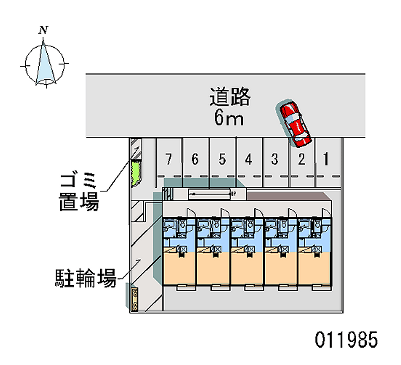 レオパレス八原 月極駐車場