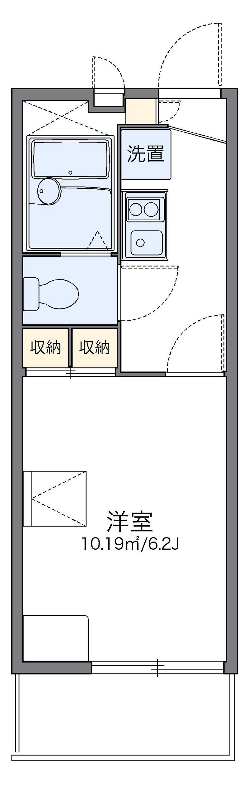 レオパレス堀崎 間取図