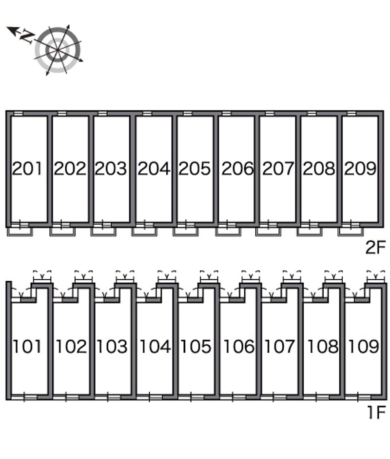 レオネクストぎんた 間取配置図