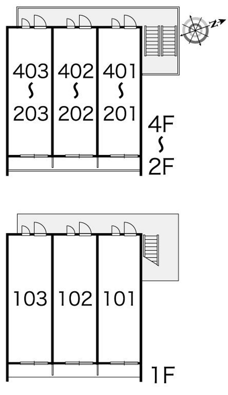 レオパレス西ノ京 間取り配置図