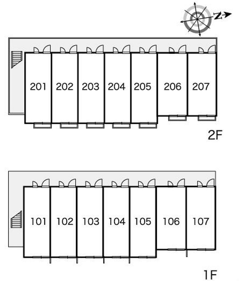 レオパレスＴＫテリー 間取配置図