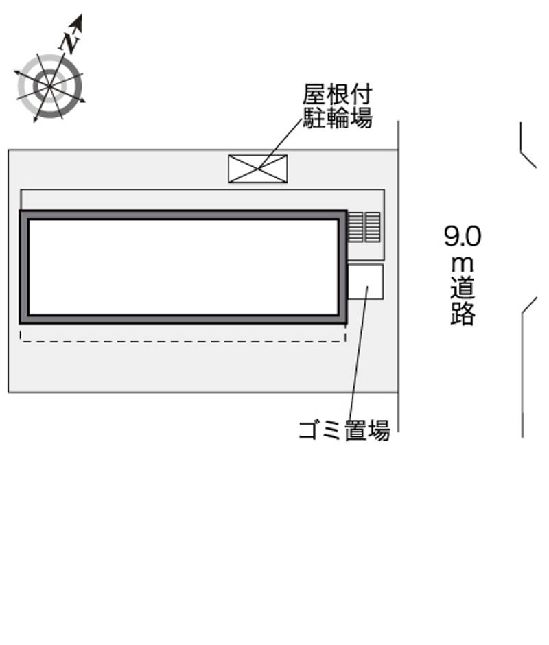 レオパレスクレスト北戸田 配置図