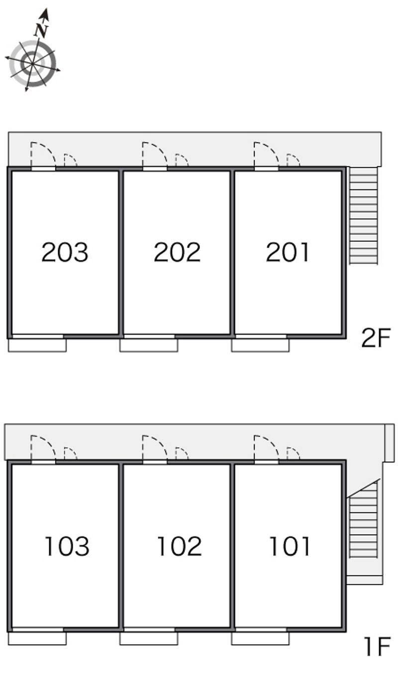 レオパレス上用賀三丁目 間取配置図